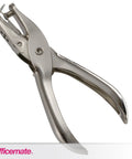 Two Pack One Hole Punch For Home Office, 5 Sheet Capacity Per Punch, 0.25 Inch Hole Size, Nickel Plated Silver Hand Tool