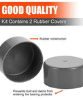 1.98 Inch Bearing Protector Bras Rubber Caps Dust Covers Replacement For Bearing Partner Bra For Trailer Boat Wheel 2 Pack