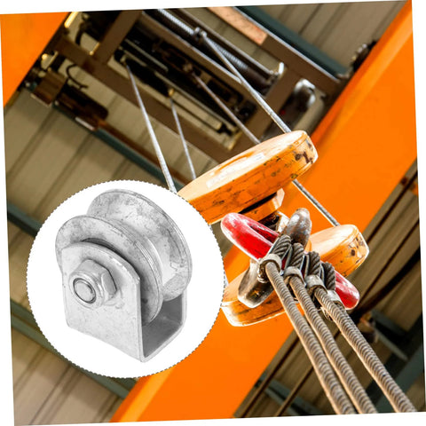 Durable cast iron sliding gate pulley for smooth gate operation