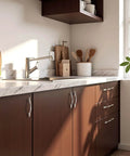 Stylish Wave Design Brushed Nickel Cabinet Pulls for Kitchen And Bathroom Upgrades Awesome 6 Pack Zinc Alloy Handles installed