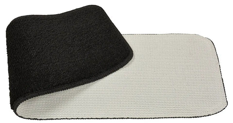 Indoor Stair Treads 7 Inch By 24 Inch Set Of 13 Black Machine Washable Slip Resistant Carpet Treads With Non Slip Rubber Backing For Hardwood Steps Easy Clean Cozy Step Upgrade, showing black and white detailed view.