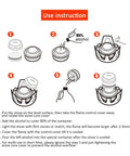 Use instructions for Ultralight Outdoor Mini Alcohol Stove Burner And Compact Cook Set For Camping Hiking Backpacking And Picnics