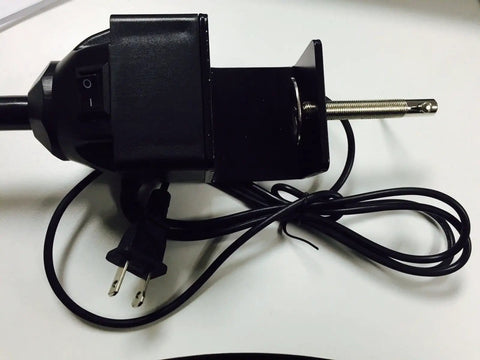 Ultra Bright Dope Performance Sewing Lamp power plug and cord, showing switch detail and connector for adjustable 30-inch gooseneck