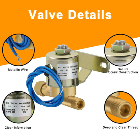 4040 Humidifier Water Solenoid Valve Replacement For Aprilaire showing metallic wire, secure screw, deep thread, clear markings