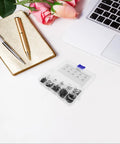 Stainless Steel Retaining Ring Set With 10 Sizes External Snap Ring Kit In Portable Plastic Case For Quick Install And Easy Removal Durable Silver Finish Pro Grade Snap Ring Tool Kit For DIY And Pros., open plastic case with assorted black snap rings