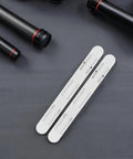 Pair of white ABS slides for 8 Pcs Plastic Drawer Slides For Cabinets With Tool Free Installation And Silent Operation ABS Material Slide Rails