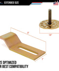 Heavy Duty Sink Clips 25 Pack For Undermount Sinks And Surfaces Easy Install Kitchen And Bathroom Sink Brackets Dimensions