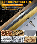 Built Different High Speed Steel Unibit Step Drill Bit Set Boasts Advanced Titanium Coating for quick drilling.