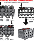 Connecting conductive sheet to Heavy Duty 15 Cell 18650 Battery Cover Compatible With DeWalt 18V 20V Power Tools.