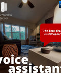 LoRa Smart Door Sensor Starter Kit With SpeakerHub Audio Hub And Two Door Sensors Up To Quarter Mile Range in living room