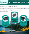 Two To Three Inch Rear Drop Suspension Shackles Kit For Chevy Silverado 1500 GMC Sierra 1500 Dodge Ram with rubber bushings and steel