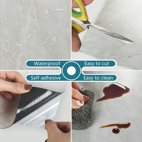 Wood Look Peel And Stick Vinyl Tiles 12x12 Inches, 24 Pack, Waterproof, Self Adhesive And Removable, Distressed Gray Planks usage demo