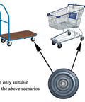 4 Inch Heavy Duty Plate Casters With 265 Lbs Per Wheel And 530 Lbs Total Capacity, PU Wheels for carts and trucks