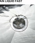 Stainless Steel Kitchen Sink Strainer Set 4.5 Inch Wide Rim Drain Strainers shown catching debris during drainage process