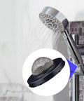 Shower head with insert image of Eight Pack Stainless Steel Hose Filter Washers With Screen Strainer For Three Quarter Inch Garden Hose Connectors And Five Eighths Inch Washing Machine Inlets Durable Rubber Seals Quick Fit.