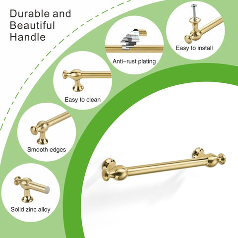 Heck Of A 10 Pack Retro Cabinet Pulls In Dope Champagne Bronze Solid Zinc Alloy Drawer Knobs For Kitchen Island Doors And Farmhouse Vanities Total Breeze To Install with smooth edges and anti-rust plating.