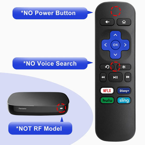Replacement Remote For Express Premiere Box And Player Devices 1 2 3 4 Not For Stick Or TV Basic Infrared Remote without Power Button