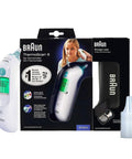 Ear Thermometer For Baby And Infant, Fast Digital Thermometer With Pre Warmed Tip, Color Coded Display, Easy Readout, Reliable Results For Busy Parents And Caregivers, Pediatric Recommended For Home Use, Braun packaging