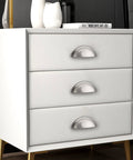 White dresser with 10 pack brushed nickel cabinet pulls cup style drawer handles and knobs with 3 inch center to center holes