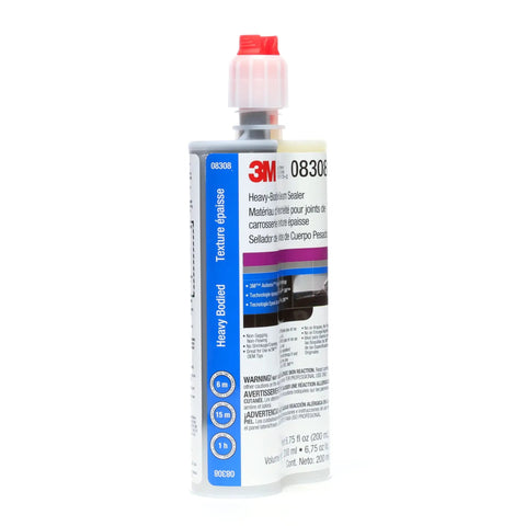Heavy Bodied Auto Seam Sealer Two Part Epoxy Self Mixing Car Body Sealant Black 200 Ml Cartridge With Metered Mixing For OEM Style Seals Non Flowing Formula That Lets You Tool It Easily On Vertical Or Horizontal Joints