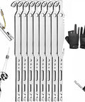 6-In-1 Stainless Steel Fishing Tool Hook Remover With Quick Hook Extraction, Knot Tying, Lead Rolling And Line Handling, Pro-Grade All-In-One Gear For Safe Hands-Free Catch And Release, stainless steel set with gloves
