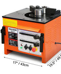 Heavy Duty Electric Rebar Bender With 1600W Motor Fast Foot Pedal Operation adjustable bending angle shown from the side