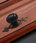 Retro Ceramic Mushroom Knob Set Of 5 With Zinc Alloy Backplates Bronze And Black Finish For Dresser Cabinet Wardrobe Vintage Pull Handles