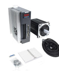2.6KW 220V Servo Motor Kit with Driver and CNC Controller for Engravers and Milling Machines, includes cables and accessories