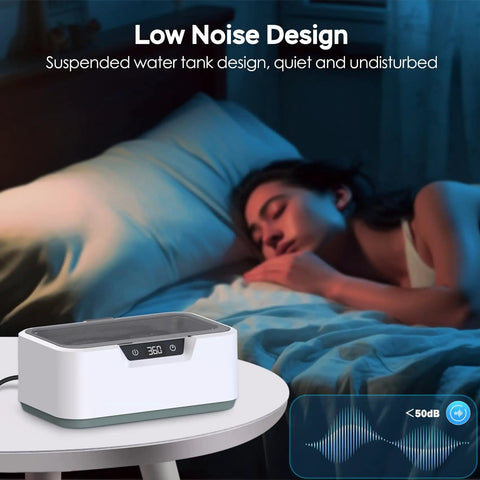 High Frequency Ultrasonic Jewelry Cleaner Machine 48KHz Killer Clean For Rings Necklaces Eyeglasses Watches And Dentures