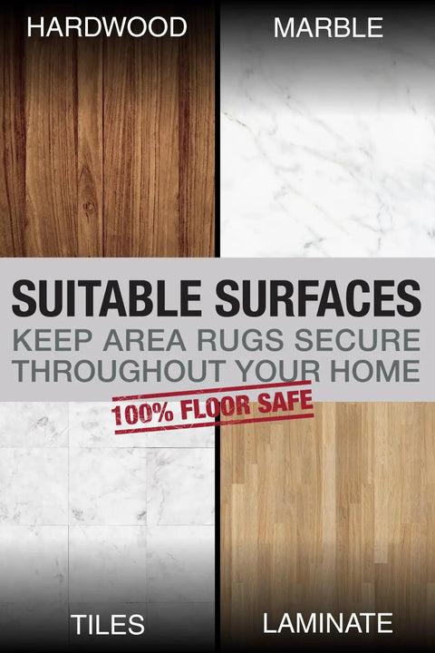Stay Put Rug Corner Grippers No Slip Anti Slip Rug Holders For Hardwood, Laminate, And Carpet Easy Install No Tools Needed Runners