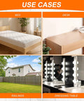 Built Solid 20 Pack Plastic L Brackets Gray Corner Supports For Shelves And Drawers Heavy Duty Right Angle Connectors With Screws No Sweat Assembly For Garage Workbenches showcased in use cases including bed, desk, railings, and dressing table.
