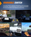 Dimmable LED switch panel for cars and trucks, day and night settings, Six Gang Switch Panel With Relay And Fuse Harness for universal use