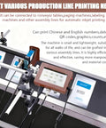 High Definition Industrial Inkjet Printer For Automatic Online Coding On Production Lines, small unit for conveyors, prints QR codes and graphics.