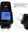 Pin Type Digital Wood Moisture Meter 0-99.9% With Backlit Display, Ultra Accurate Wood Humidity Tester For Firewood, Timber, Lumber, Carton And Paper.