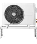 Heavy Duty Mini Split Ground Stand with Adjustable Anti Vibration Support for 9000 to 24000 BTU Ductless AC Heat Pump Galvanized Steel Floor Mount.