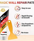 All In One Wall Repair Kit With Spackle Paste And Scraper Two Pack For Quick Dry White Plaster Patch Holes And Cracks Graffiti