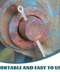 Cotter pin from 555 Piece Cotter Pin Set With R Type Hairpin Clips And Steel Hitch Pins in rusted machinery