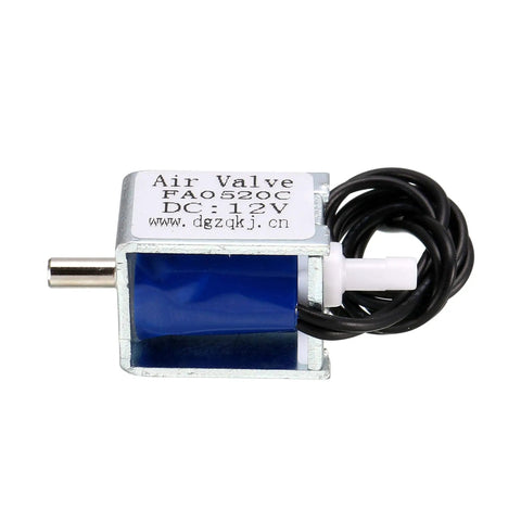 Built Tough Miniature Solenoid Valve Two Way Normally Open DC 12V Air Control Switch Low Vibration Electromagnetic Valve For Pneumatic Projects Runs Smooth And Handles Pressure