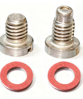 Magnetic and Non Magnetic Drain Screw Set for Yamaha Outboard Lower Unit with Gaskets 2 Pack Stainless Steel