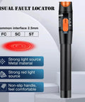 Pro Grade Visual Fault Locator For Fiber Optic Cables With 10 To 20 Kilometers Output Red Light VFL Pen Style Tester displayed
