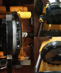 Job Site Ready Electric Pipe Threader Machine With 220V 750W Motor And 1/2 To 2 Inch NPT Dies close-up view of cutting head