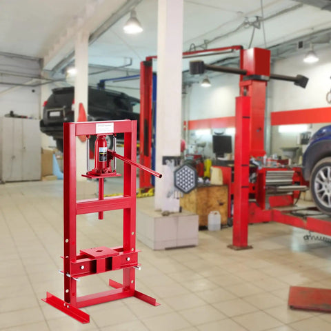 6 Ton Hydraulic Shop Press With H Frame For Auto Bending And Stamping Adjustable Benchtop And Floor Press Plates Built To Last