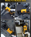 Cordless Three Eighths Inch Ratchet Wrench 16.8V Power Tool with 40 Ft-Lbs Torque at 400 RPM in various mechanical repairs