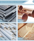 Image showing steels, copper, PVC pipes, and wood suitable for the Pro Deburring Tool With 12 HSS Blades