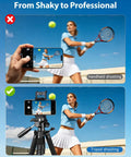 Comparison of handheld vs tripod shooting with Beefy Heavy Duty Aluminum Camera Tripod With 19 To 75 Inch Extendable Height