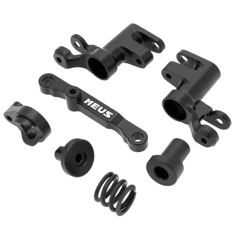 Aluminum Steering Bellcrank Assembly And Drag Link Set For Traxxas 1/16 Mini Maxx RC Car Upgrade Black CNC machined parts