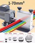 Heavy Duty Electric Wire Stripping Machine 150-250W Industrial Power Tool For Copper Recycling Automatic Stripper Cutter For Wires 3-17mm Cable Peelers Aluminum Alloy Construction High Efficiency with multiple wire colors and sizes.
