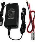 Heavy Duty Badass 12V LiFePO4 Battery Charger 10 Amp Rapid Charge Kit for RV, featuring charger unit and wiring components.