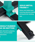 Rotatable 360 Degree Solder Holder And PCB Helping Hands Set with solid metal frame and non-slip base for stability