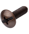 Antique Copper Truss Head Machine Screw, #8 32 x 1/2 inch, for cabinet knobs and dresser drawer pulls.